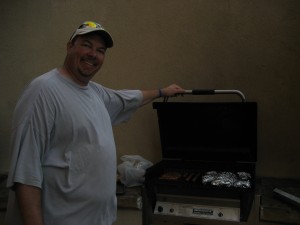 Grill master Chris .... it was yummy!!!